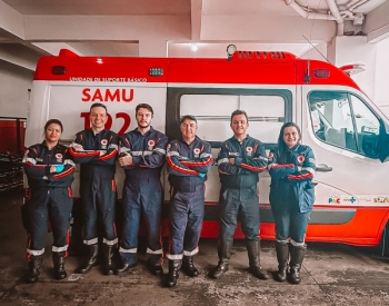 Equipe do Consamu realiza parto dentro de ambul�ncia durante transfer�ncia na BR-277